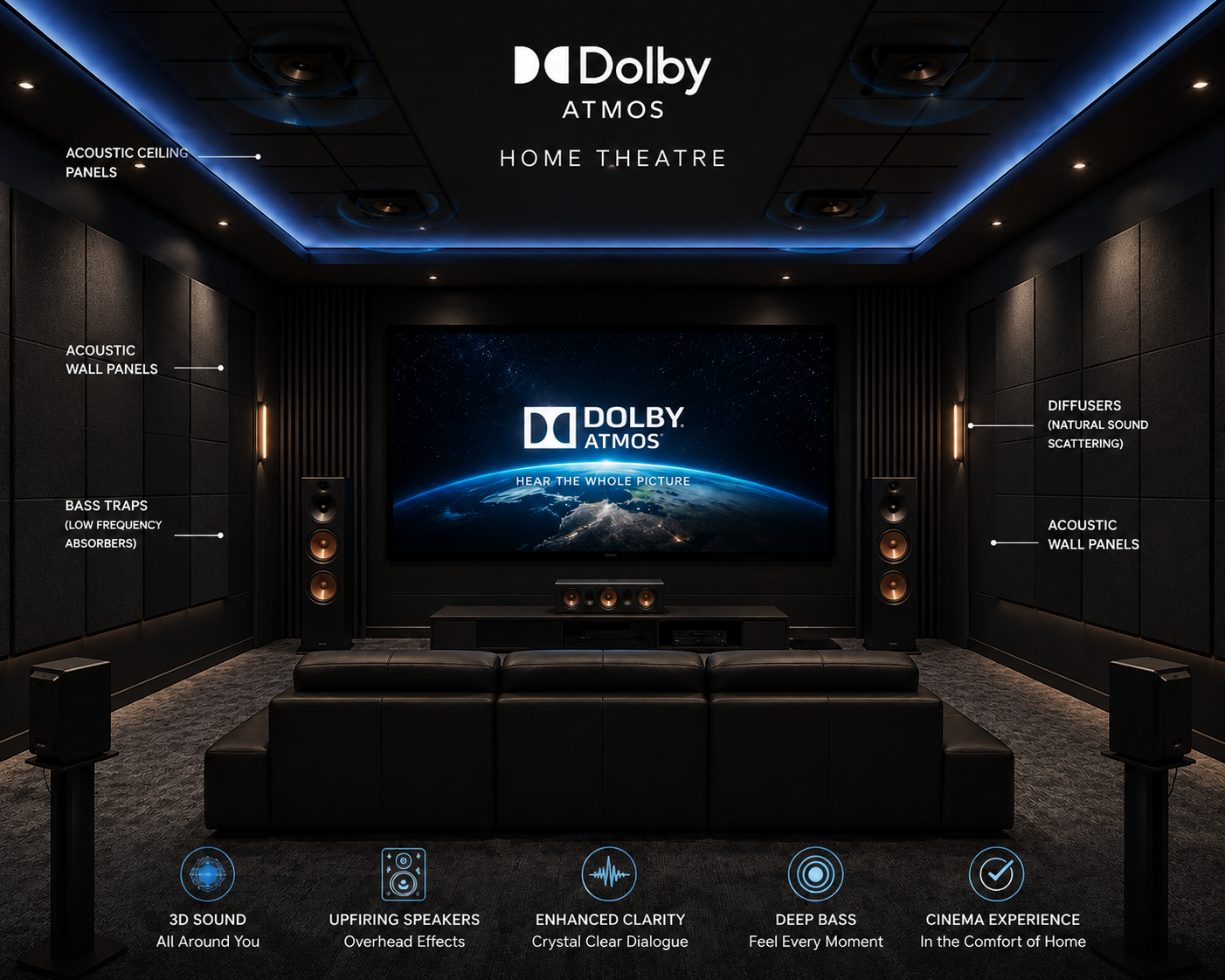 Home Theatre Acoustic Treatment in Chennai